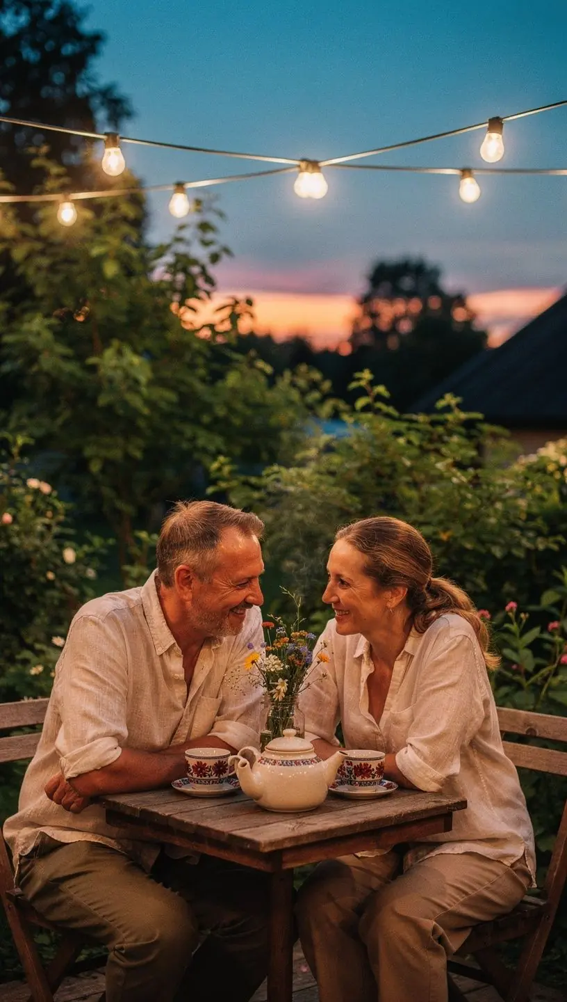 Raminanti žvakė ant stalo šalia arbatos puodelio ir natūralių žolelių, sukurianti ramybės atmosferą vakaro ritualams. Arbatos lapeliai ir džiovintos vaistažolės, paruoštos ramiai ir sveikai vakarienei po ilgos dienos. Moteris laikanti šiltą vaistažolių arbatą, atsipalaiduojanti prie lango su knyga, simbolizuojanti sveikus vakaro įpročius.